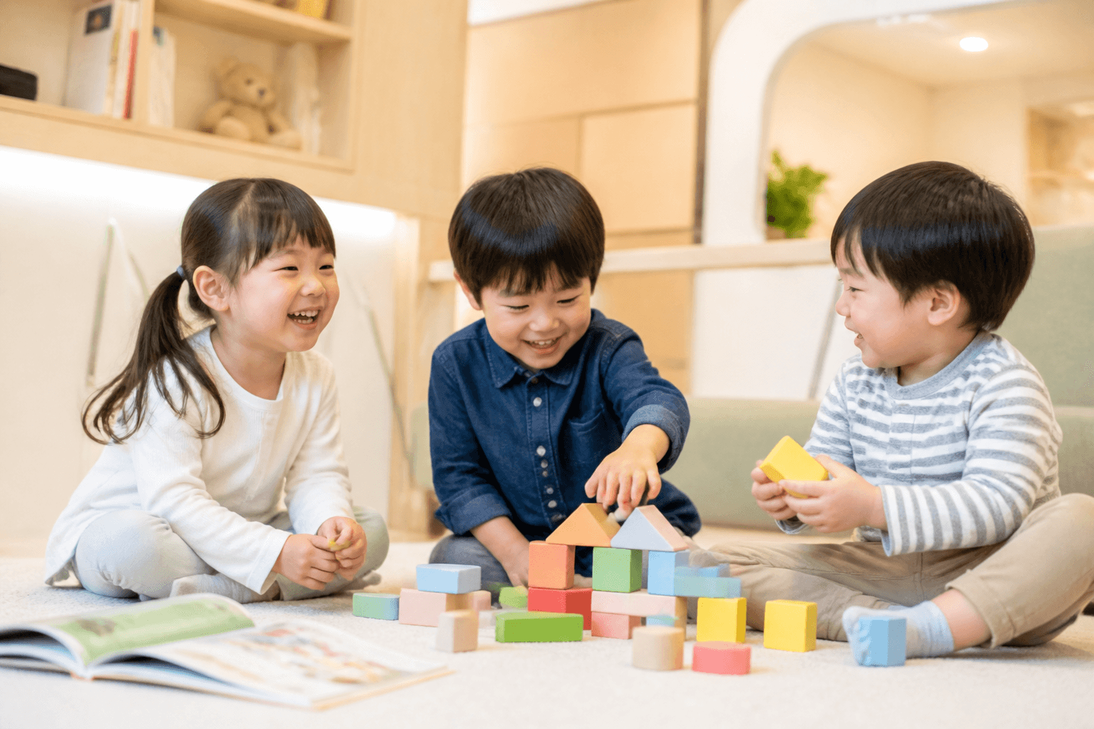 キッズルームで遊ぶお子様